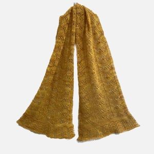 Lacy Hand knitted scarf.